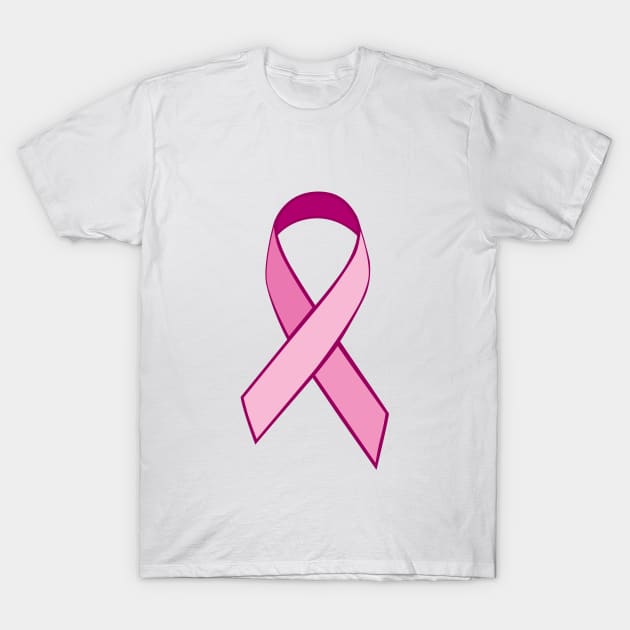 Breast Cancer Awareness Ribbon T-Shirt by MotoGirl